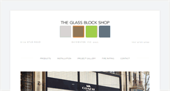 Desktop Screenshot of glassblockshop.com.au