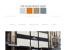 Tablet Screenshot of glassblockshop.com.au