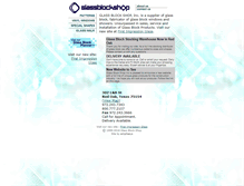 Tablet Screenshot of glassblockshop.com